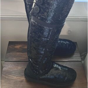 Tall UGG sequin boots